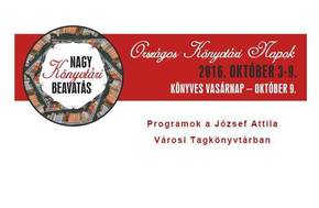 Orszgos Knyvtri Napok - Programok (2016. oktber 3-9.)