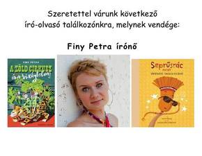 Író-olvasó találkozó Finy Petra írónővel (2016. 09. 05.)