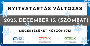 Nyitvatarts vltozs (2025. 12. 13.)
