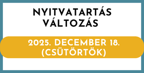 Nyitvatarts vltozs (2025. 12. 18.)
